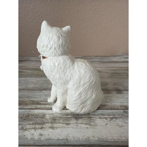 Lenox Sitting Pretty Cat Figurine Classic Cat Collection Ivory Bone China 6" H - Picture 3 of 12